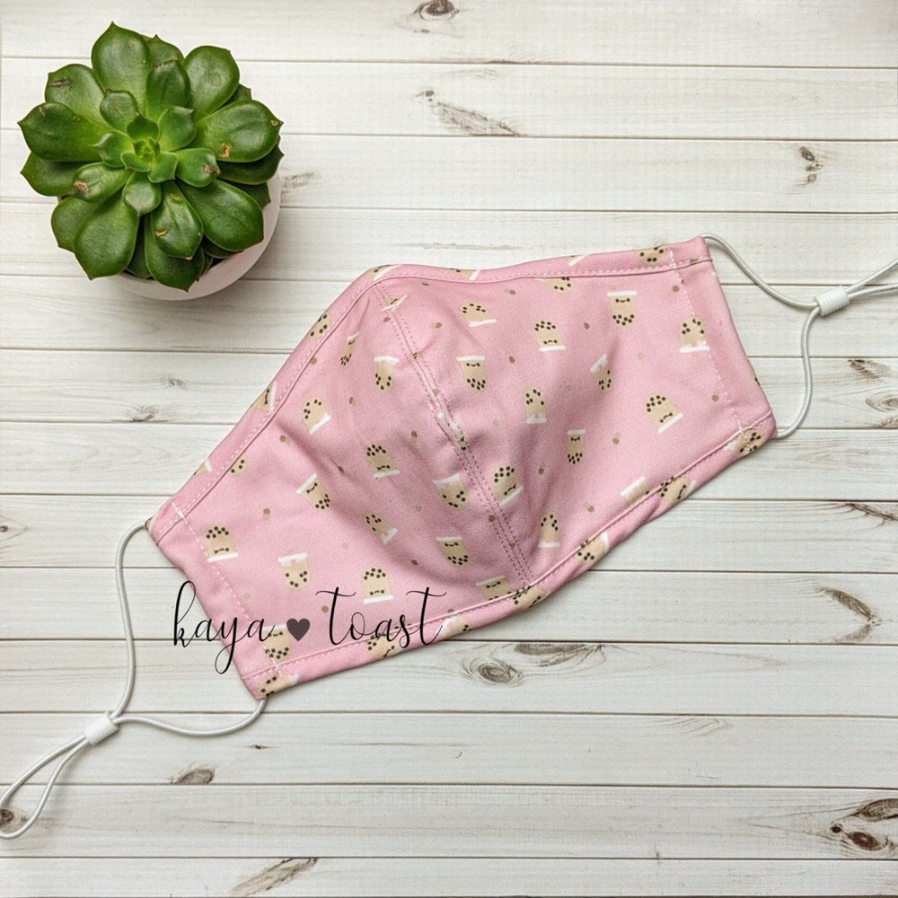 Pearl Boba Tea Reusable 😷 Face Mask